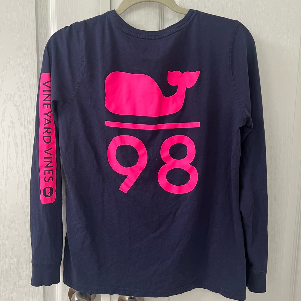 Vineyard Vines Navy Long Sleeve Shirt - Picture 7 of 7